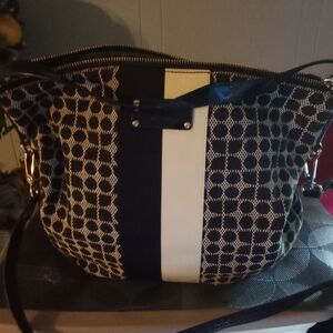 Kate Spade Black and White Patterned Women's Bag